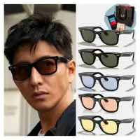 在飛比找momo購物網優惠-【RayBan 雷朋】Wayfarer亮黑膠框太陽眼鏡(RB