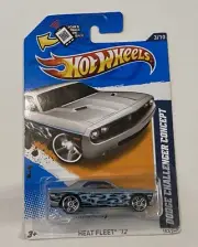 Hot Wheels 2012 Heat Fleet #153 Dodge Challenger Concept Kmart KDays Silver