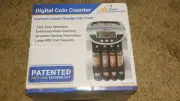 Royal Sovereign FS-2D Electric Coin Sorter Digital Display, Fast Simple ANTI-JAM