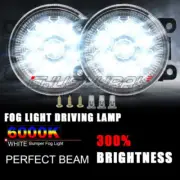 H11 LED Fog Light Lamp Factory Replacement For 2014 2015 2016-2018 Jeep Cherokee (for: Jeep)