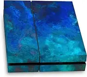 Official LebensArt Blue Malachite Art Mix Vinyl Sticker Gaming Skin Decal Cover Compatible with Sony PlayStation 4 PS4 Console