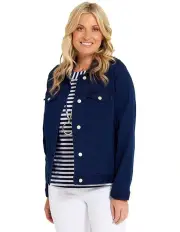 [Fella Hamilton] Collared Suzy Jacket in Blue