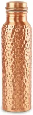 Hammered Copper Water Bottle Drinkware 1100 ml