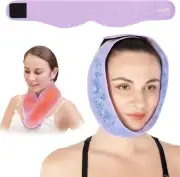 Face Ice Pack Adjustable Hot and Cold Face Wrap for Wisdom Teeth, Jaw, Head and