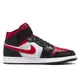 NIKE AIR JORDAN 1 MID WHITE BLACK RED白黑紅【A-KAY0】【554724-079】