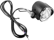 freneci E-Bike Headlight 12V 24V 36V 48V, Front Light LED Lamp Horn for Electric Bicycle E-Bike e-Scooter