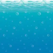 Under The Sea Backdrop Large Plastic Wall Decoration Blue Water Bubbles Ocean