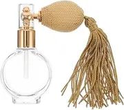 WOONEKY Vintage Refillable Perfume Atomizer Bottle Glass Trigger Spray Small Crystal Design