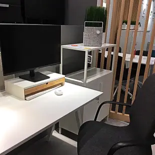 團團代購 IKEA宜家家居高 ELLOVEN 附抽屜螢幕架 螢幕增高架 電腦架 螢幕收納架 置物架 增高架 電腦螢幕架