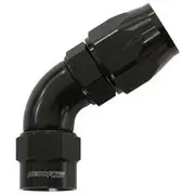 Aeroflow Kryptalon Series One Piece Big Bore Full Flow Swivel 60° Hose End -12AN Black Finish, Suits Kryptalon Series Kevlar Hose, AF7058-12