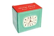 Rex London Retro Style Alarm Clock Indoor Home Tabletop Bedside Decor Blue