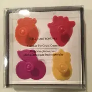 Williams-Sonoma Summer Fruit Decorative Pie Crust Cookie Pastry Cutters S/4 NIB