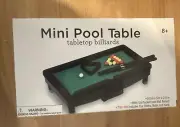 Mini Toy Pool Table Plastic Tabletop Billards Novelty Toy Great Gift Idea! NEW
