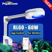 PopBloom 60W WiFi Full Spectrum LED Aquarium Light Fish Tank Reef LED for Coral