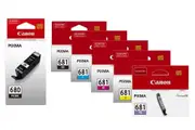 6 Pack Canon PGI-680, CLI-681 Ink Combo [1BK,1PBK,1C,1M,1Y, 1PB]
