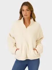 Fluffy Sherpa Fleece With 1/4 Zip