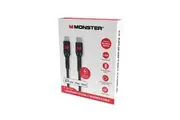 MONSTER Lightning to USB-C Braided Cable - Black 1.2m
