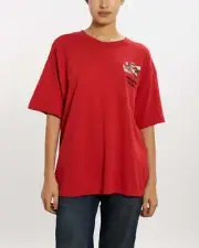 Vintage 1997 Looney Tunes 'Marvin the Martian' Pocket Tee M