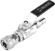 Ball Valve Pressure Washer, 3/8 Inch Quick Connect 5000 PSI, Shut Off Silvery