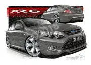 XR6 FG MK II XR6 FG II XR6 TURBO PETROLEUM A1 STRETCHED CANVAS (FT407)