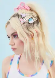 [Dolls Kill x Care Bears] Cute As Fluff Hair Clip Set