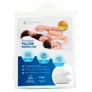 Premium Zippered Bed Bug Pillow Cover(Polyester) Standard Size, Washable, Water