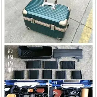 免運費送貨到府鋁框小型行李箱 幾張登機箱 18吋20寸旅行箱戶外旅行箱 小型攝影箱拉桿箱21寸機長箱照 自帶海關鎖