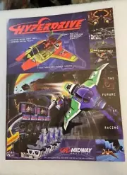 Hyperdrive Video Game Flyer Original NOS Midway Promo Art Sheet Space 1998
