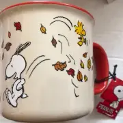 Peanuts~Snoopy & Woodstock~Lg.20 oz.~“GIVE THANKS”~Coffee Cup/Mug~NEW~FAST SHIP