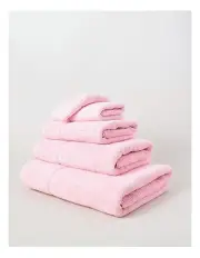 [Vue] Combed Cotton Ribbed Towel Range in Pink