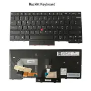 For Lenovo Thinkpad T470 T480 Backlit Keyboard 01AX569 01AX487 SN20P41801 Black