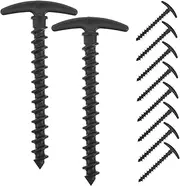 PENIKOKO 10pcs Plastic Tent Pegs: Reliable Ground Stakes for Camping Tents - Portable Heavy-Duty Outdoor Anchors for Hard Grounds