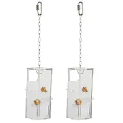 2x Nature Island Hanging Plunk Parrot/Bird Pet Exercise Interactive Cage Toy