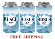BUSCH LIGHT BEER 3 BUSCH LATTE LIMITED 12oz CAN COOLERS KOOZIE COOLIE HUGGIE BUD