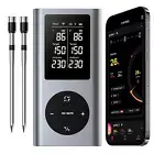Meat Thermometer Wireless with 2 Meat Probes, 800FT Long Range Bluetooth Thermom