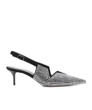 Pointed high heel sandals 38 BLKSLV