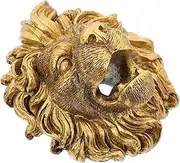 Cabilock Outdoor Wall-Mounted Lion Head Fountain Nozzle Column Pond Fountain Nozzle Garden Decorative Water Feature Spitter