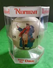 Vintage 1983 Norman Rockwell Christmas Ornament From The Dave Grossman Design