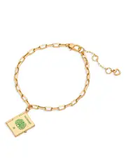 kate spade new york Passport Charm Link Bracelet in Gold Tone