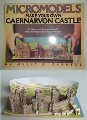 MICROMODELS CAERNARVON CASTLE 1983 MYLES MANDELL PAPER MINIATURE