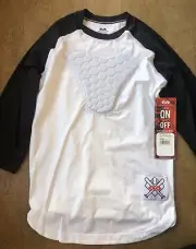 McDavid 7630 Hex Pad Sternum Raglan Shirt Chest Guard Protector Size Youth Large