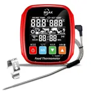 Digital Meat Thermometer Smoker Grill Oven BBQ Kitchen Buzzer Alarm,8 Presetting
