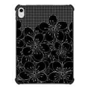 iPad 10.9-inch (10th gen) iPad Impact Case Cherry Blossom Grid Black
