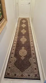 Persian Fish Design Runner Rug Handmade