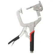 12 Inch/300mm Vigorous Pliers Woodworking Oblique Hole Clamp Dual Purpose C-Clamp High-Quality Chrome Vanadium Steel Con