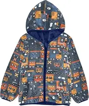 [Caihoyu] Girls Sherpa Lined Girl Zip Up Sweatshirt Toddler Boy Winter Jacket