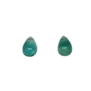 Rare 2 Seafoam Fluorite Pear Briolette Beads 9989