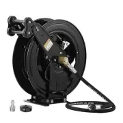 Auto-Retractable Pressure Washer Hose Reel, 50FT x 3/8" Heavy Duty Steel
