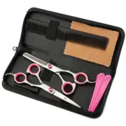Professional Hair Cutting Scissors Shears Barber Thinning Set Kit- Family Hai...