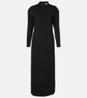 [The Row] The Row Arno wool maxi dress AU 14 black